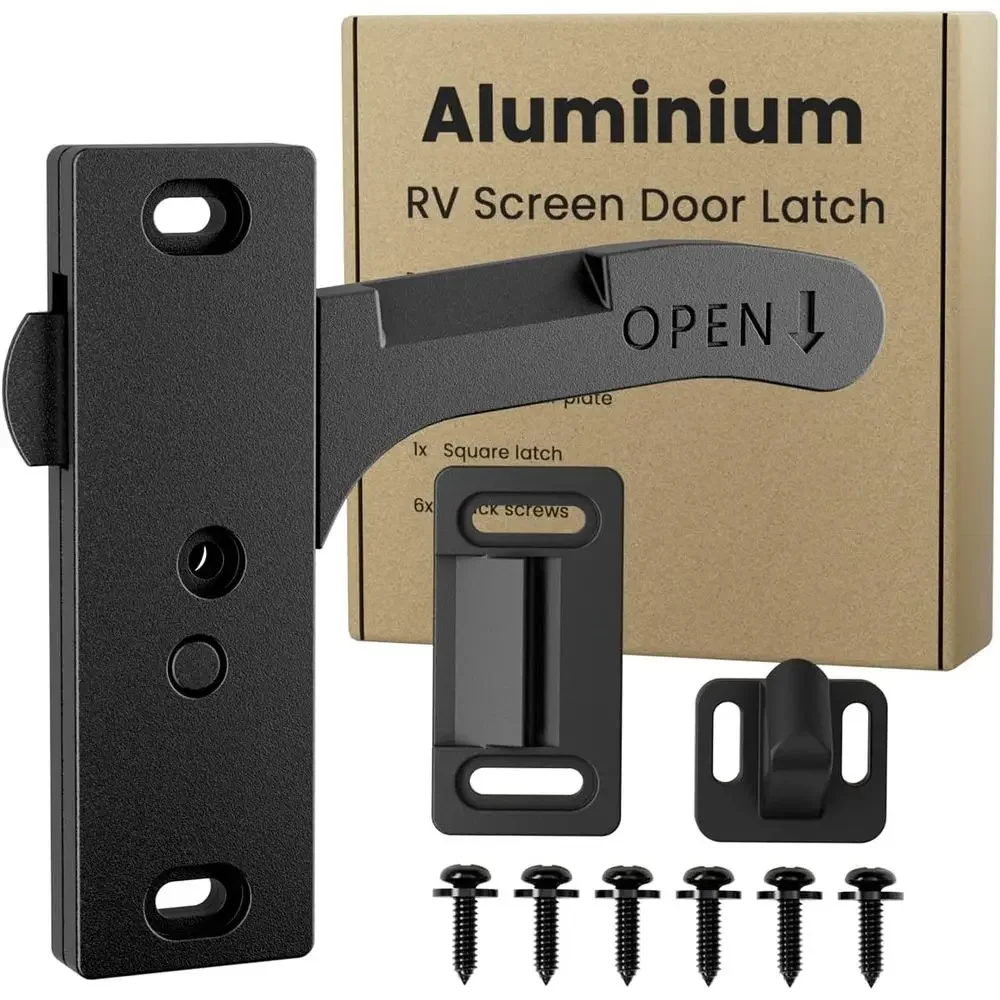 Door Handle - Safoner Aluminium RV-Fliegengittertür-Verschluss Rechter Griff Ersatz-Kit