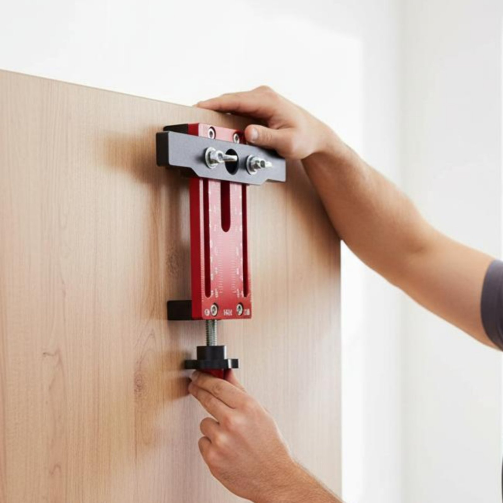 Cabinet Hinges - Schrankloch-Positionierer Präzise Positionierung Türinstallationsvorlage Schrankhardware-Schablone Einfach