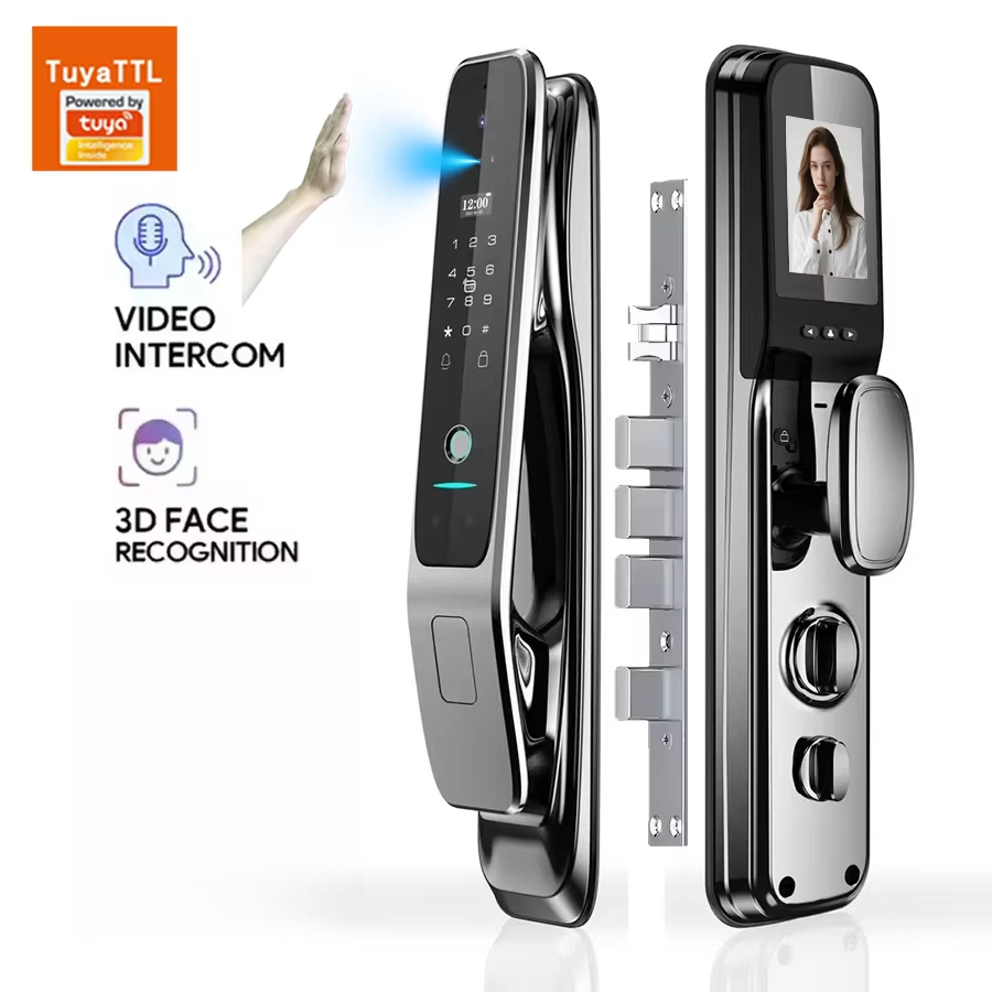 Door Lock - Tuya Vollautomatisches Smart-Türschloss mit 3D-Gesichts- und