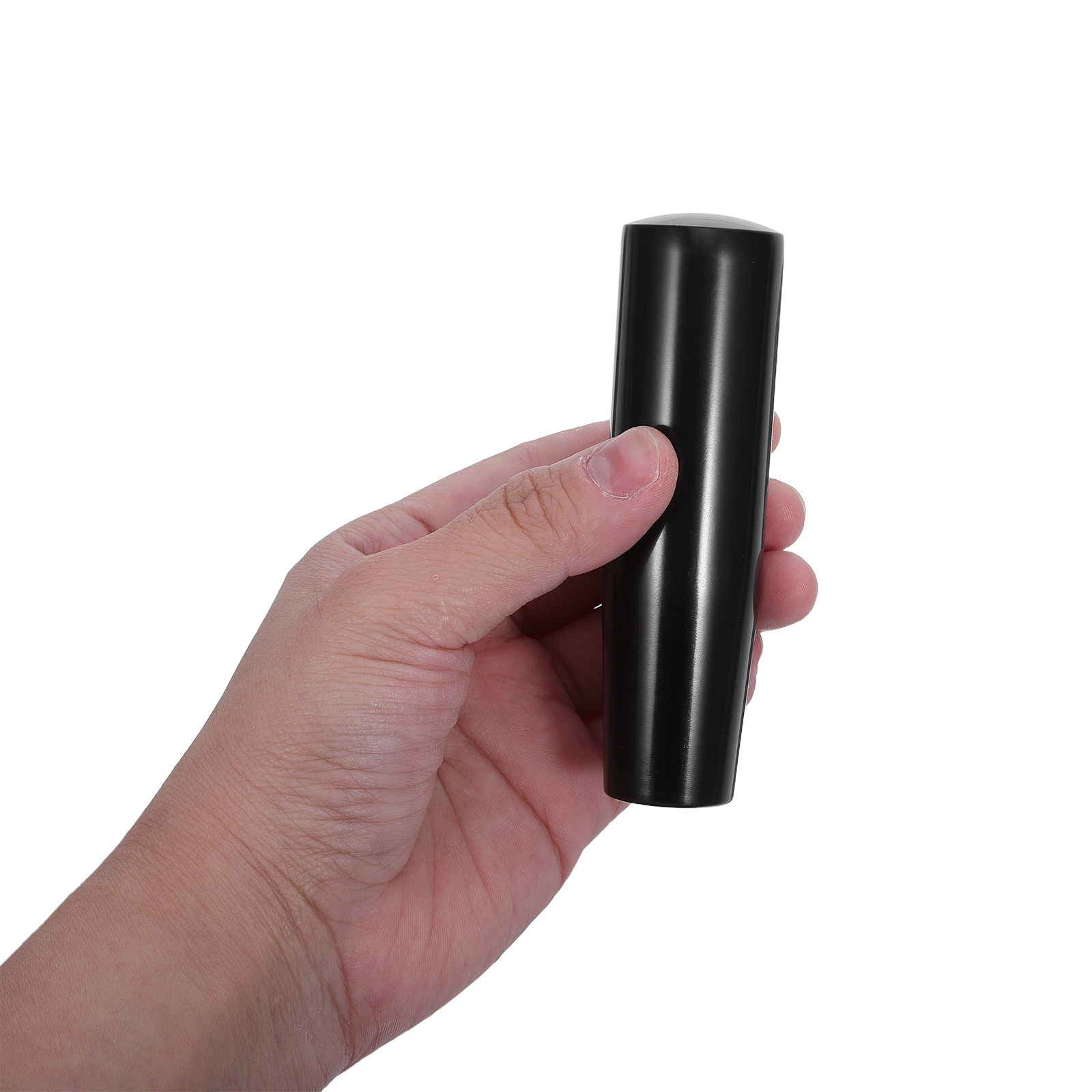 Door Handle - Schwarzer Drehgriff 10 cm, Innengewinde, Kupfer-Einsatz,