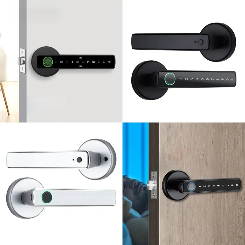 Door Handle - YMC Schlüsselloser Elektronischer Innentürgriff Smart Fingerabdruck-Digital