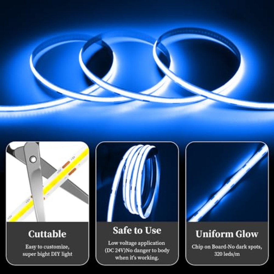 32,8ft/10M COB LED-Lichtstreif – Led Strip Lights Bewertung und Preis