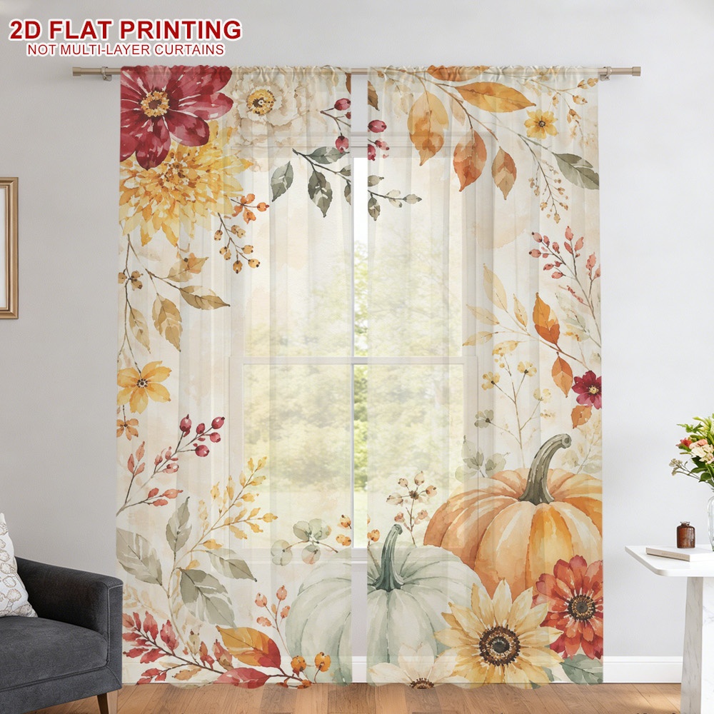 2 Stück Thanksgiving-Herbst-Tr – Curtain Rods Bewertung und Preis