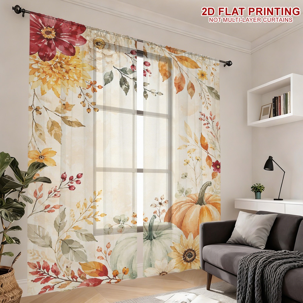 2 Stück Thanksgiving-Herbst-Tr – Curtain Rods Bewertung und Preis