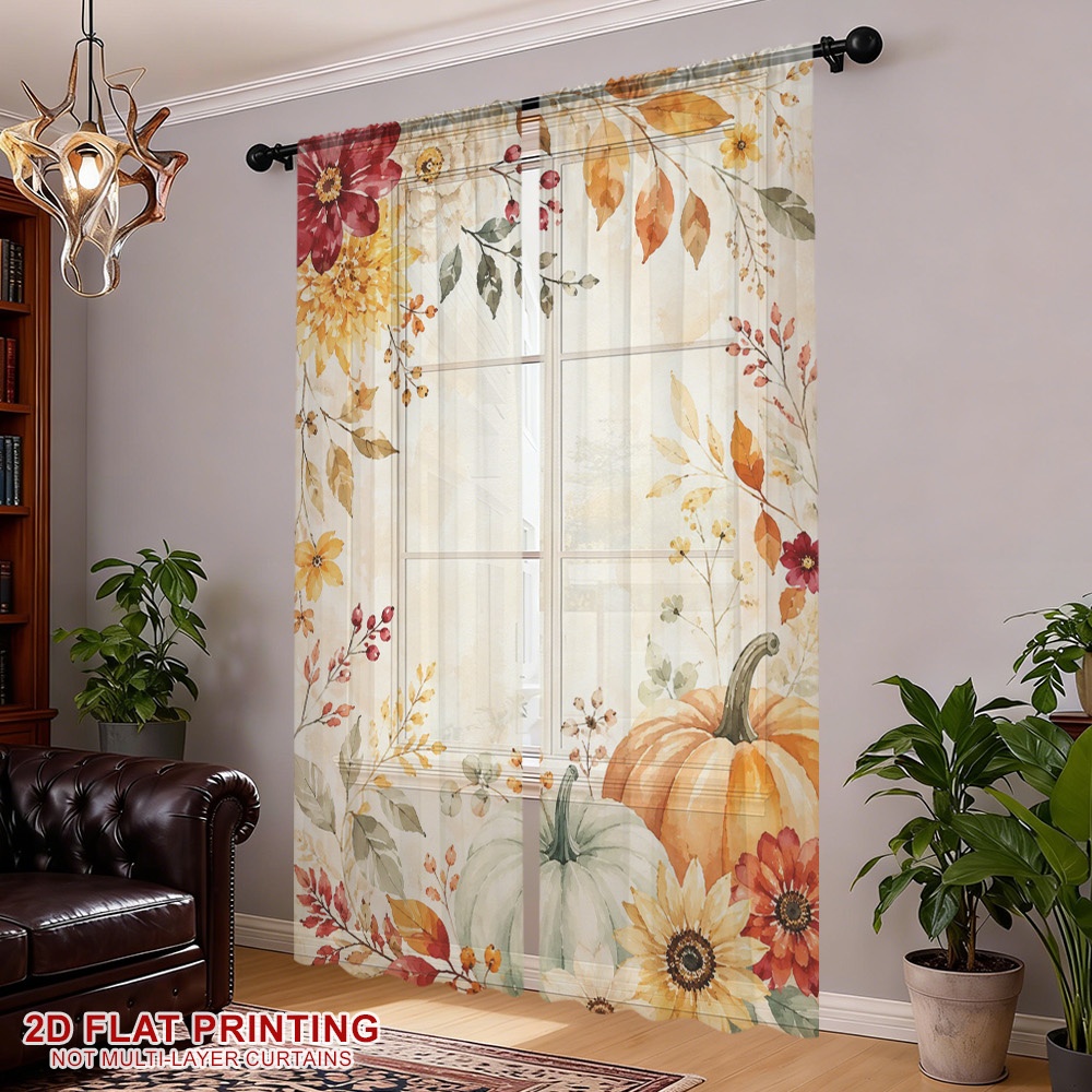 2 Stück Thanksgiving-Herbst-Tr – Curtain Rods Bewertung und Preis