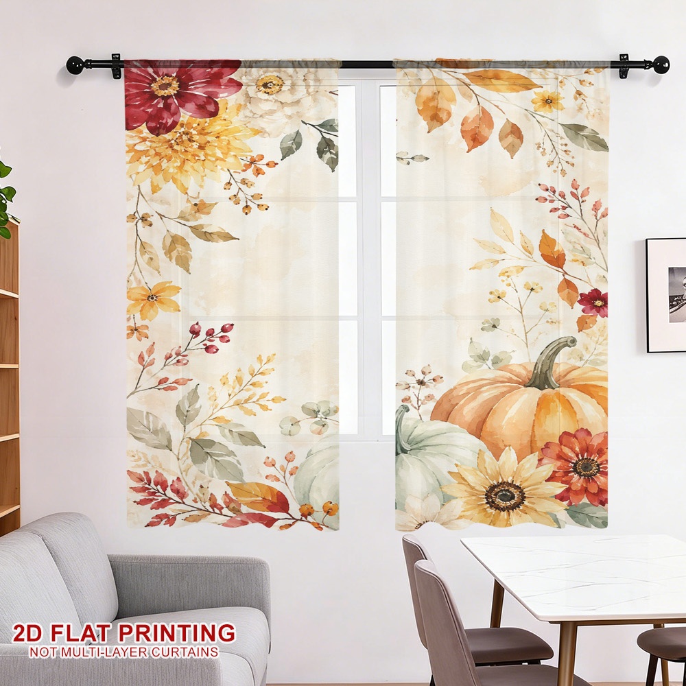 2 Stück Thanksgiving-Herbst-Tr – Curtain Rods Bewertung und Preis