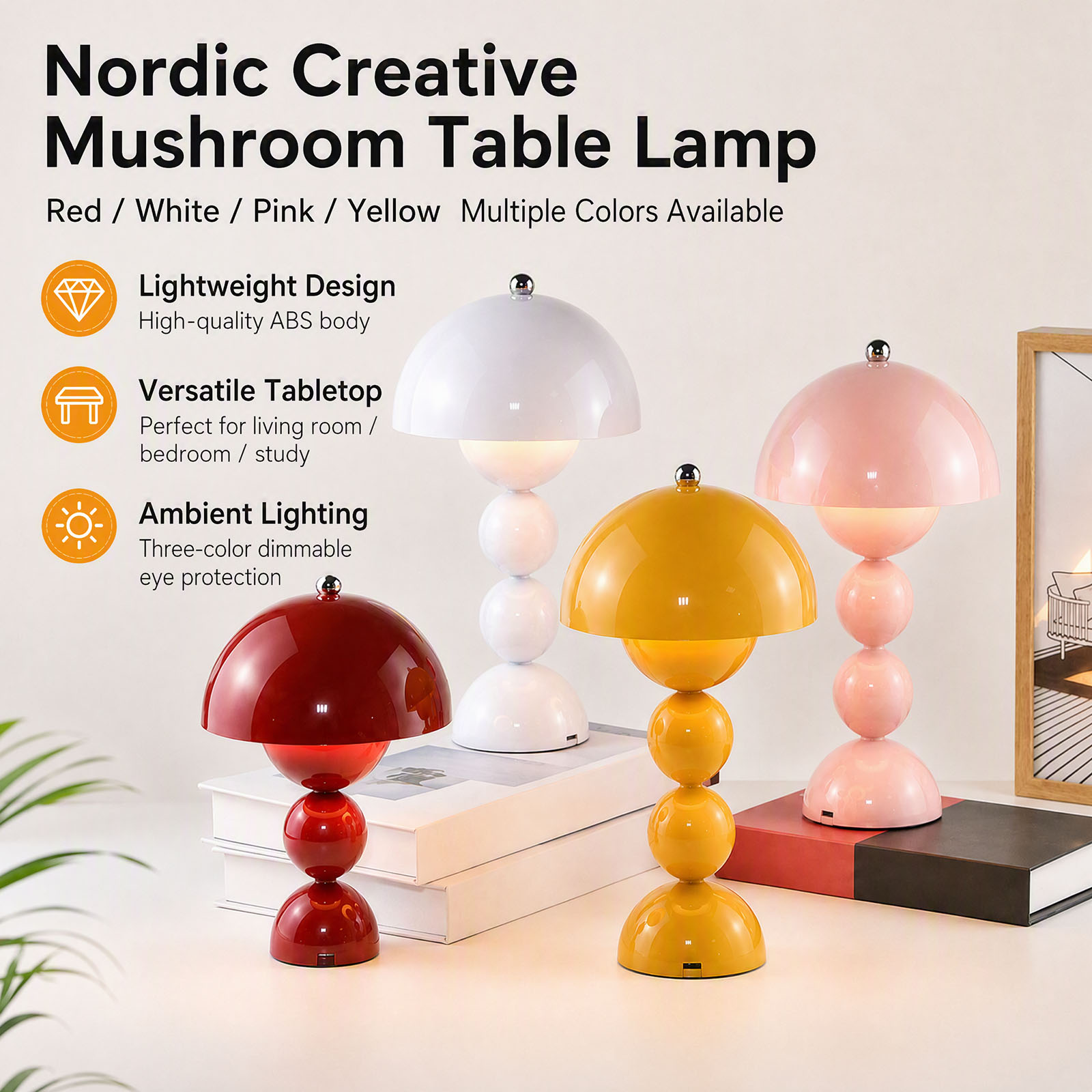 Pilz-Blütenknospen-Tischlampe, – Light Switch Bewertung und Preis