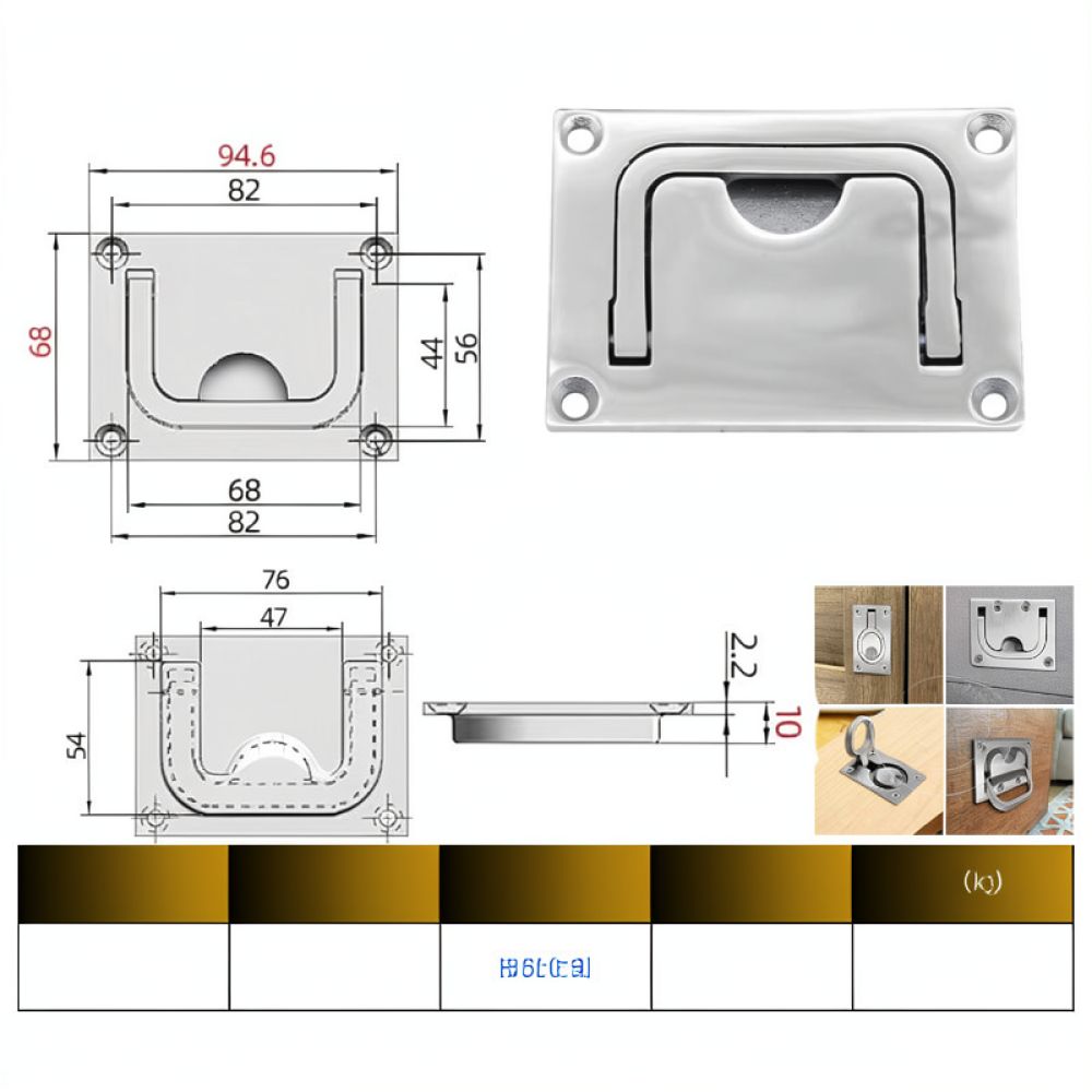 316 Edelstahl, runder, flacher – Door Handle Bewertung und Preis
