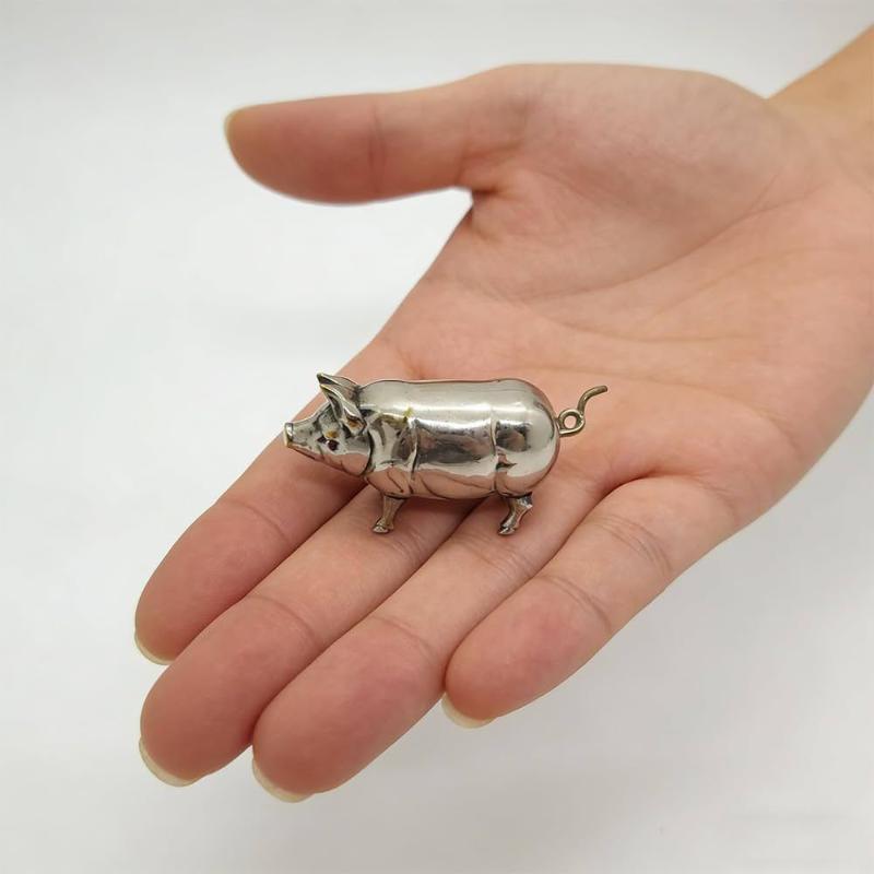 (Ce14)Antikes Schwein-Mini-Maß – Tape Measure Bewertung und Preis