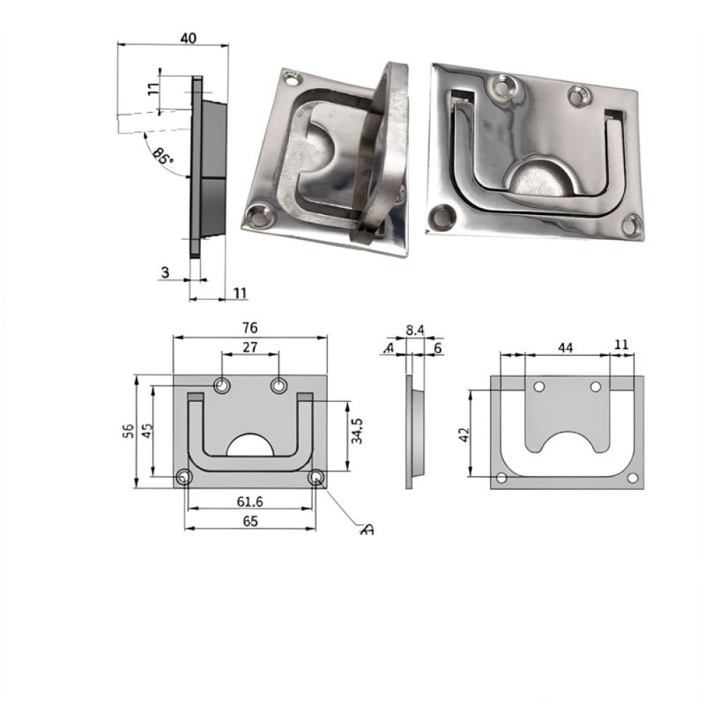 Edelstahl 316 Bündig Montierte – Door Handle Bewertung und Preis