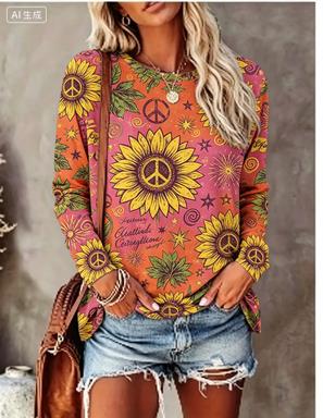 Damen Langarm-T-Shirt mit Hipp – Wallpaper Bewertung und Preis
