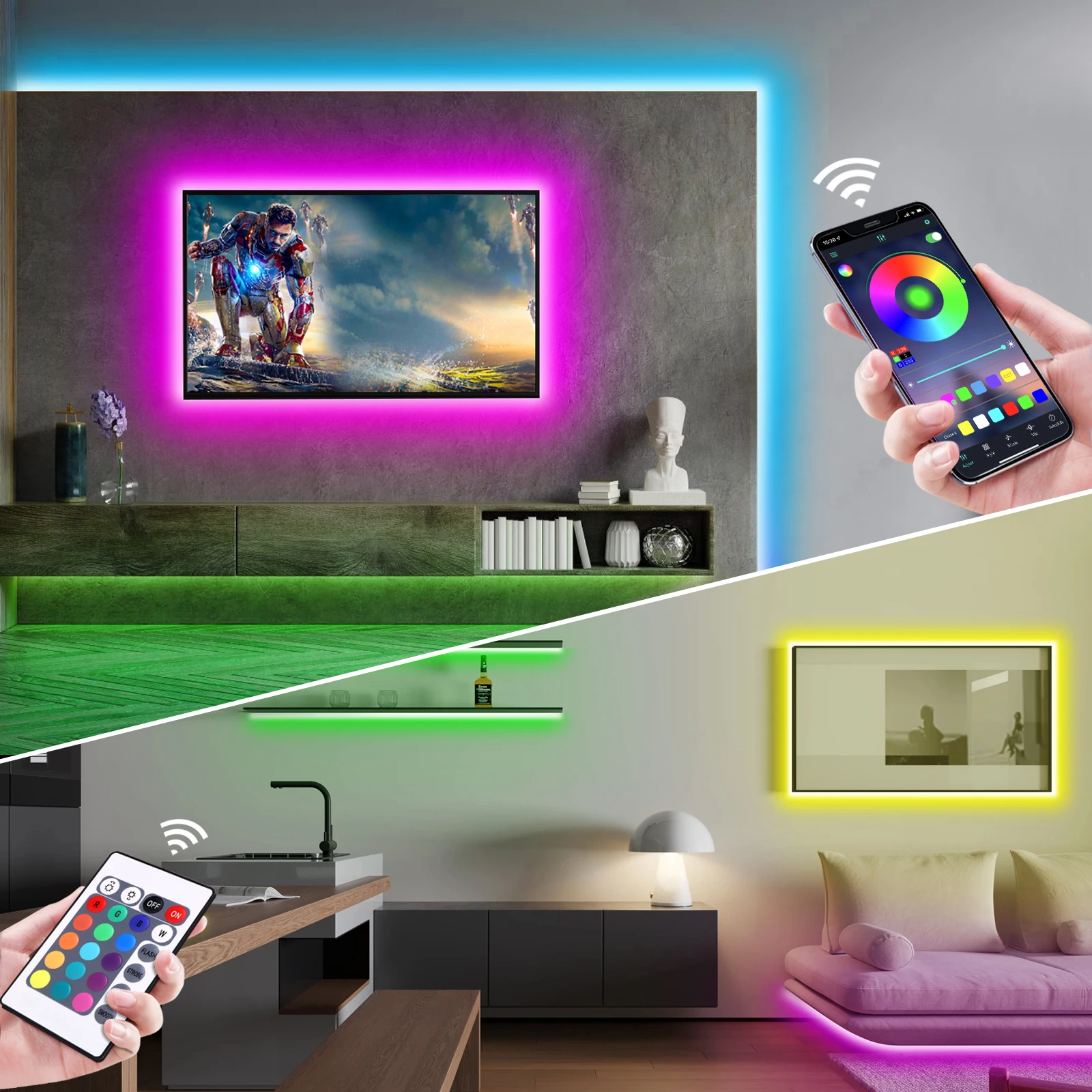 1-5 m RGB LED Neon Streifen Li – Led Strip Lights Bewertung und Preis